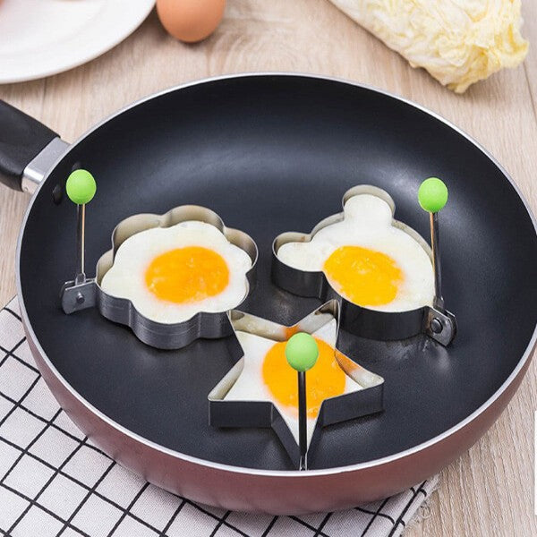 Egg Molds Stainless Steel 4 Pcs Set For Kitchen