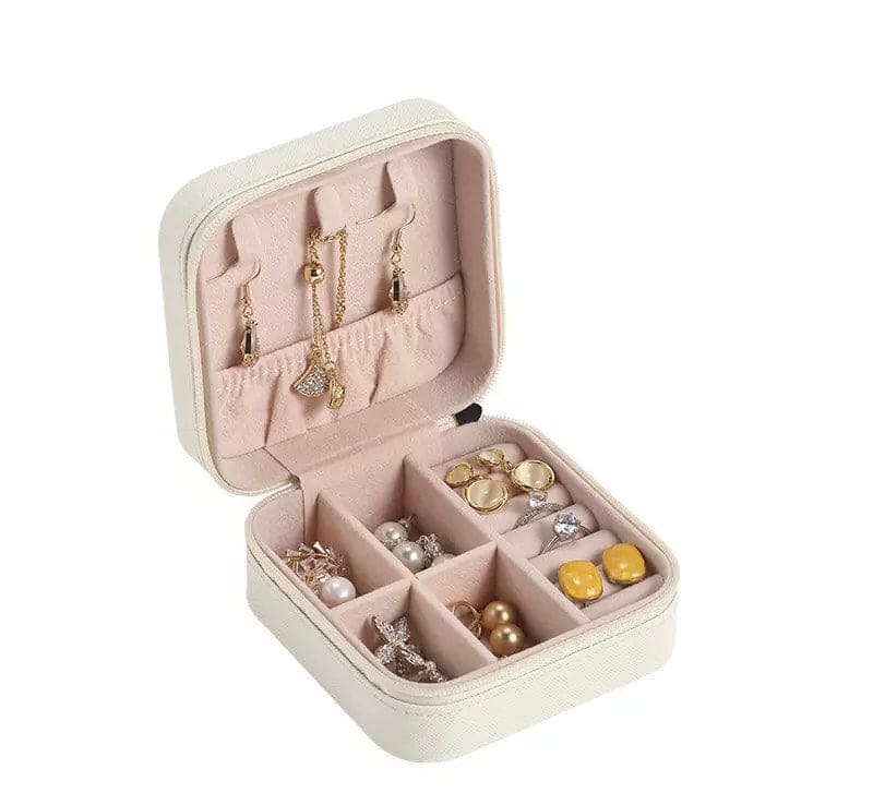 Mini Leather Square Jewellery Box