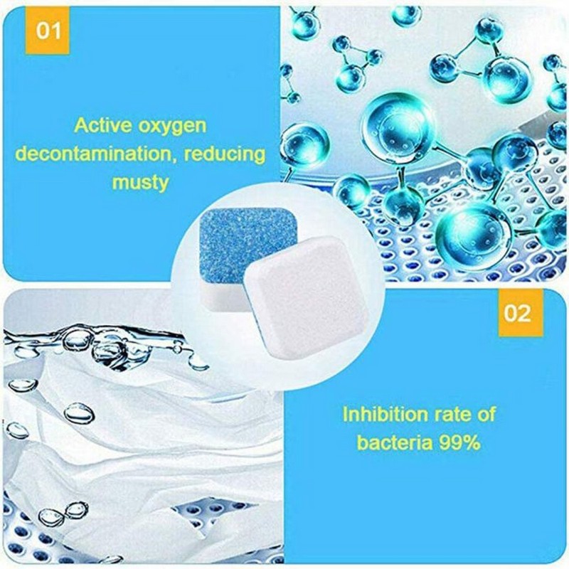 Washing Machine Cleaning Tablets - 12pcs
