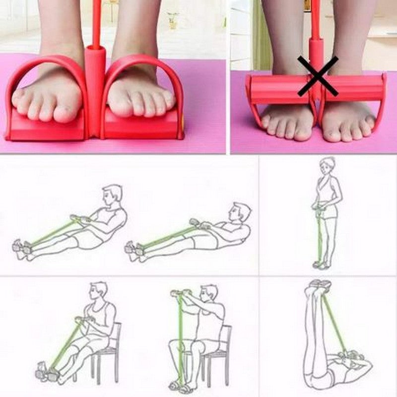 Tummy Trimmer Abdomen Exerciser Leg Exerciser Elastic Sit Up Pull Rope