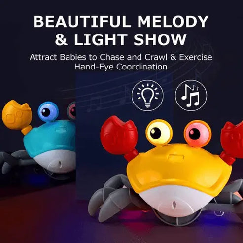 Rechargeable Crawling Crab with Infrared Sensors