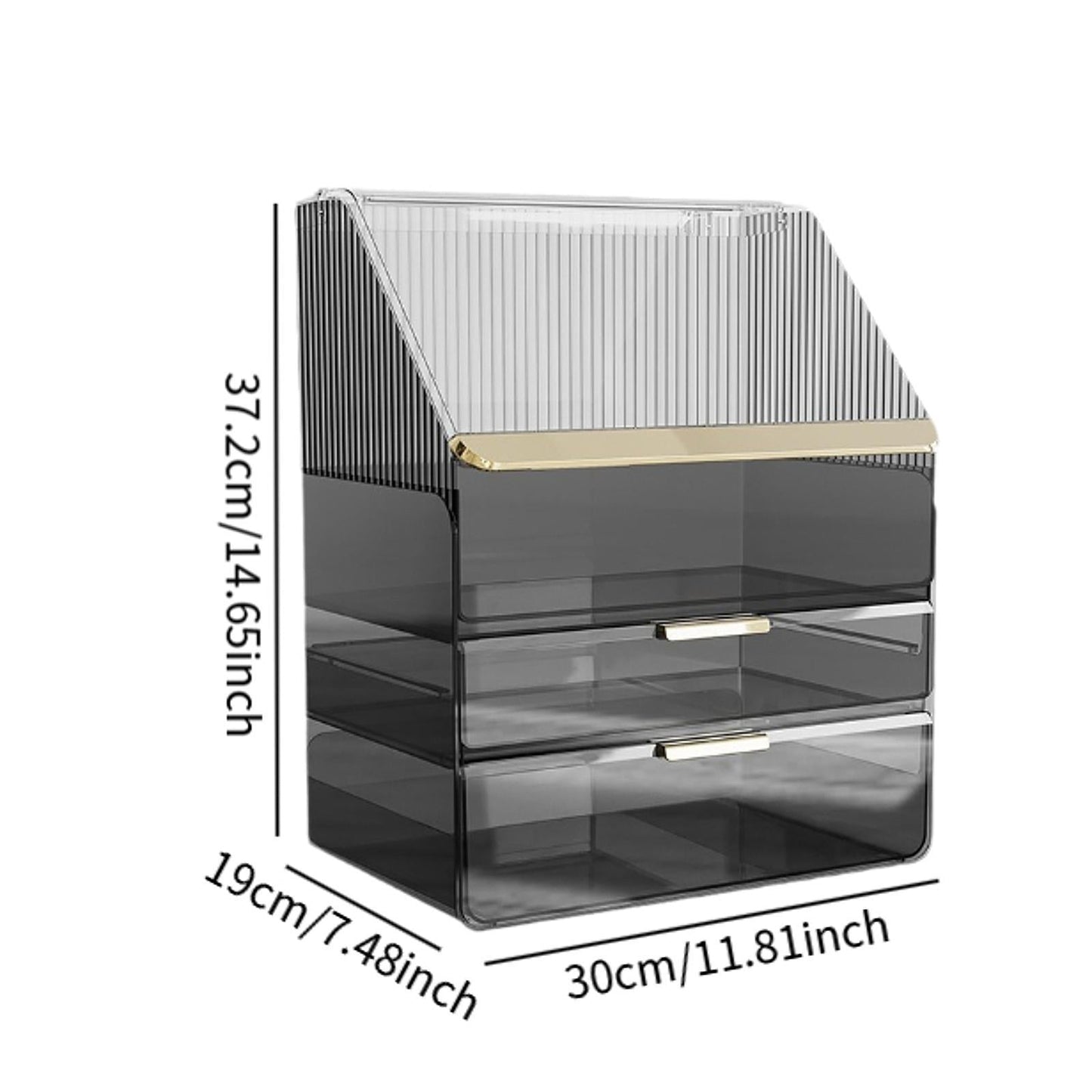 Dustproof Beauty Organizer – Spacious & Stylish