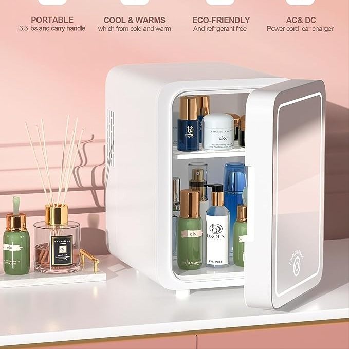 Mini Makeup Fridge – AC/DC Cooler & Warmer