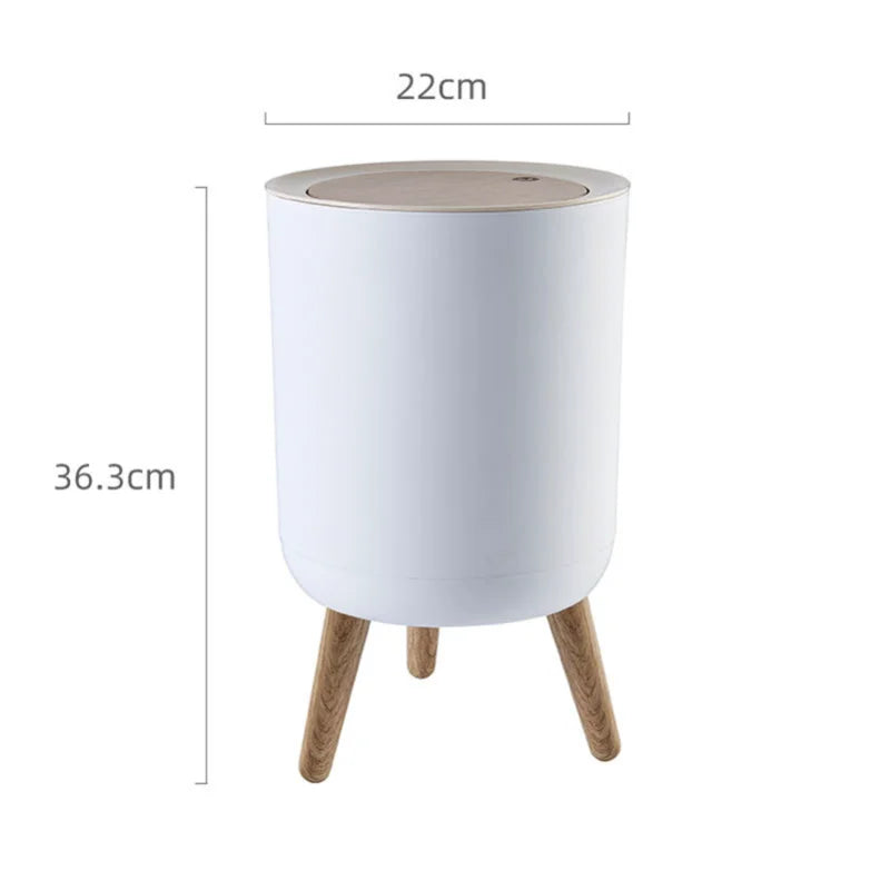 High Foot Dustbin With Lid Large Capacity