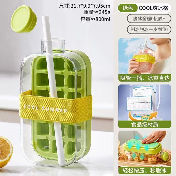 Ice Cube Tray & Water Bottle