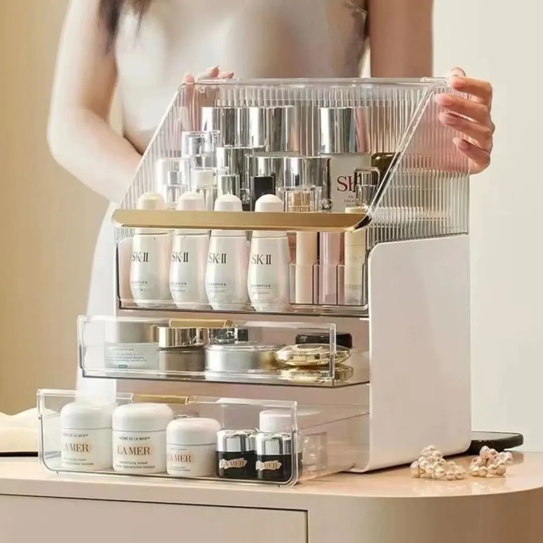 Dustproof Beauty Organizer – Spacious & Stylish