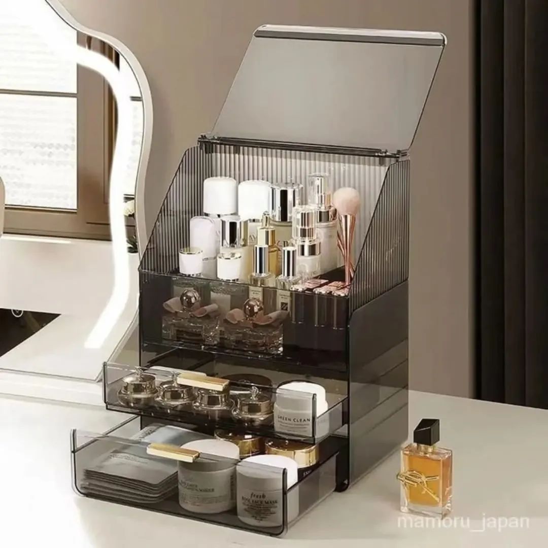 Dustproof Beauty Organizer – Spacious & Stylish