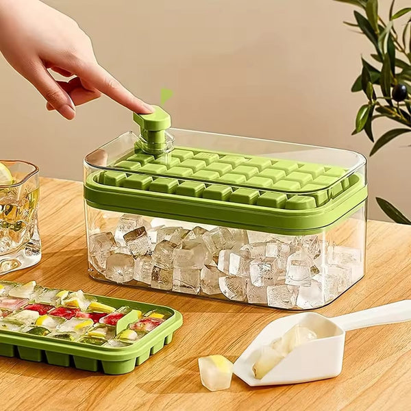 Premium Ice Cube Storage Box With Tray