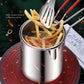 Stianless Steel Deep Fryer with Stainer & Detachable Handle