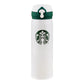 Starbucks Thermos Bottle - Green & Cream - I-9