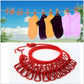 Stretchable Clothes line with 12 Clips