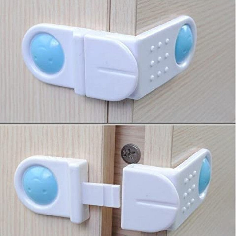 (Pack Of 2) Child Safety Door L Shaped Lock