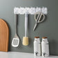 Wall-mounted Six Row Sticky Hook Home Storage Tools Wall Hook Wall Hanger