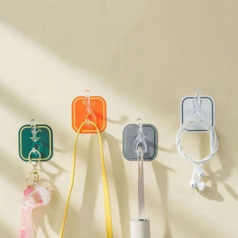 Wall-mounted Six Row Sticky Hook Home Storage Tools Wall Hook Wall Hanger