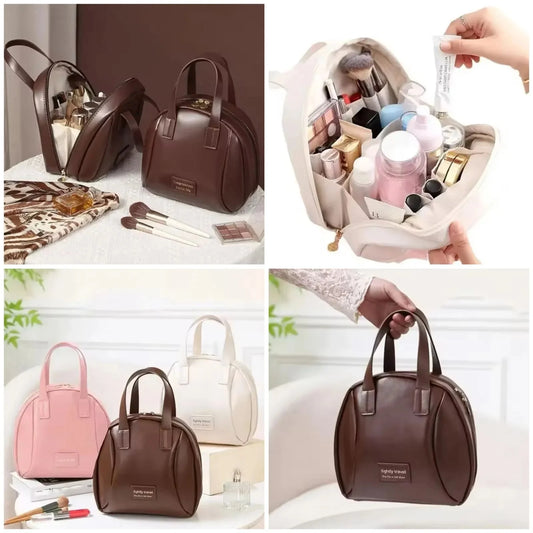 Portable Girl Makeup Hand Bag