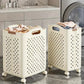 Foldable Household Laundry Basket With Wheels, Large Capacity Laundry Hamper
