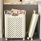 Foldable Household Laundry Basket With Wheels, Large Capacity Laundry Hamper