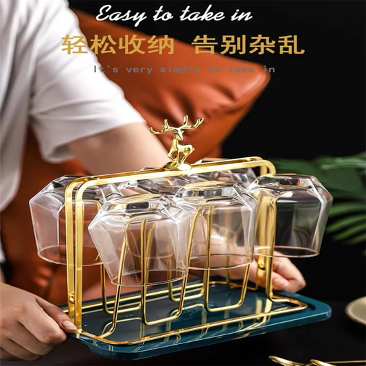 Luxury Gold Cup Holder Tree for Mugs and Glasses