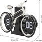 Unique Bicycle Vintage Flip Desk Clock
