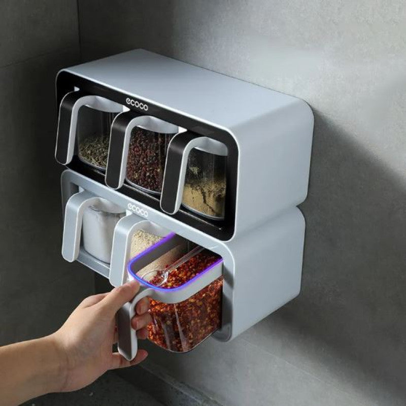 ECOCO Wall Mount Spice Rack Organizer