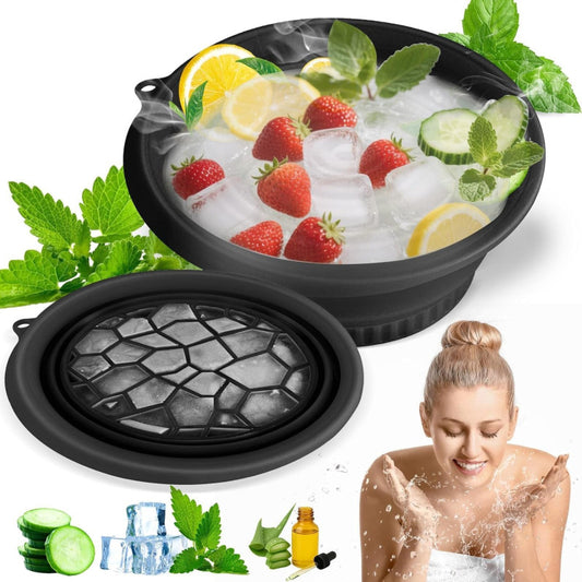 Silicone Ice Bath Bowl for Face & Cold Therapy