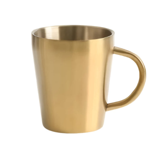 Double Wall Golden Coffee Mug