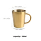 Double Wall Golden Coffee Mug