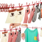 Stretchable Clothes line with 12 Clips