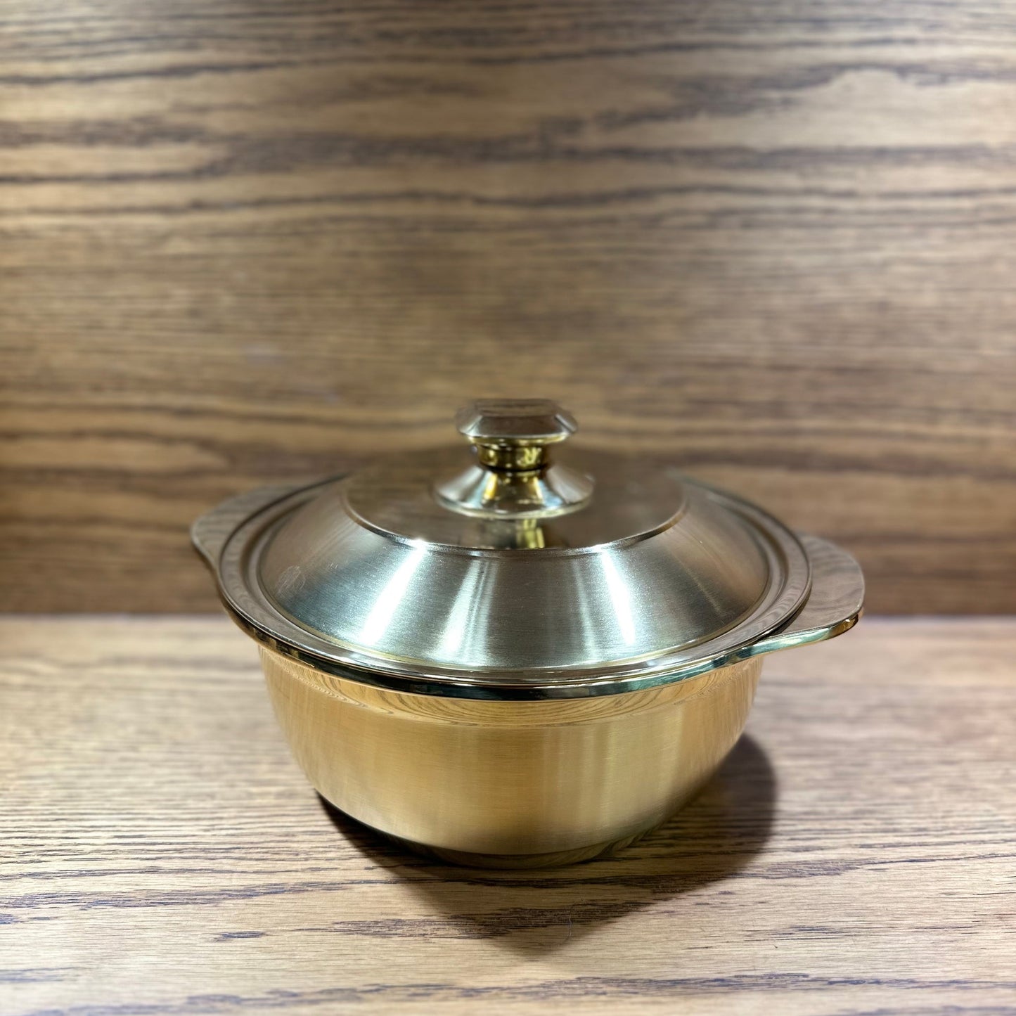 Golden Hotpot Style Serving Pot with Lid