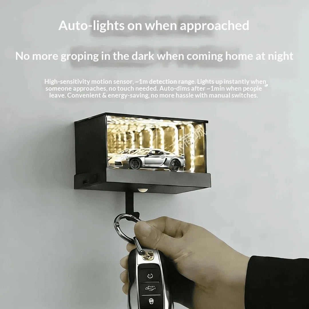 3D Infinity LED Car Key Holder