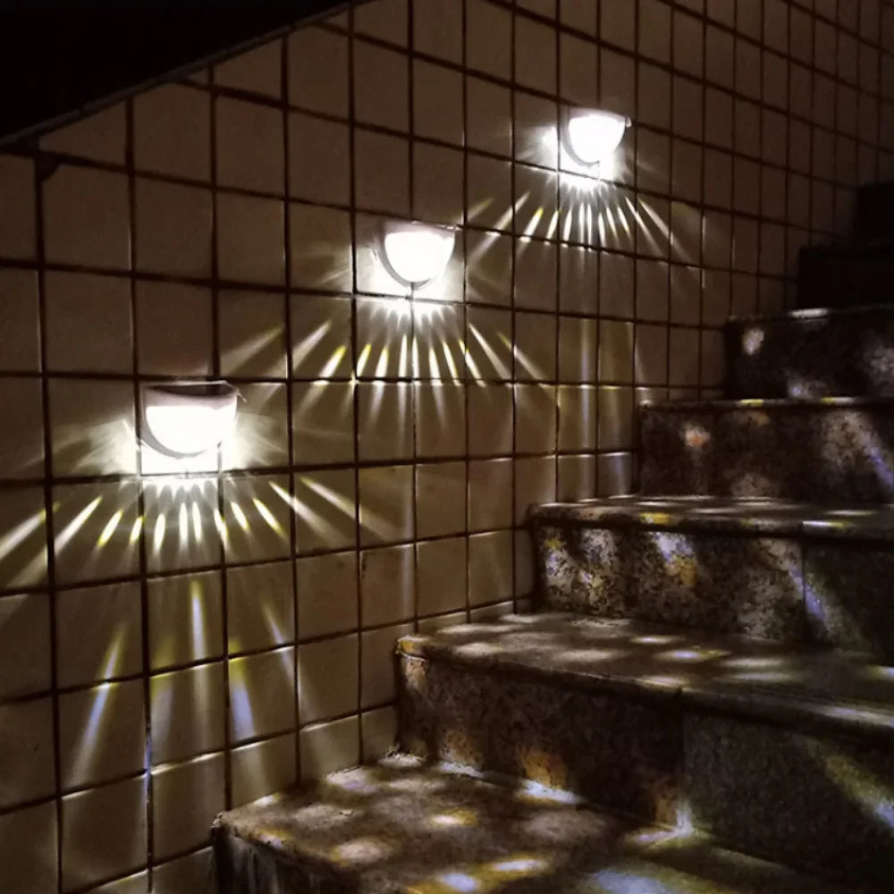 LED Solar Wall Light  - Pack of 4