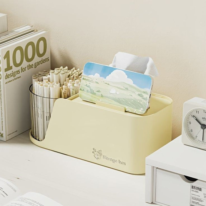 Multifunctional Modern Decorative Tissue Box And Pen Holder