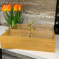 BAMBOO 4 PARTITION DRYFRUIT TRAY - Square