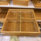 BAMBOO 4 PARTITION DRYFRUIT TRAY - Square