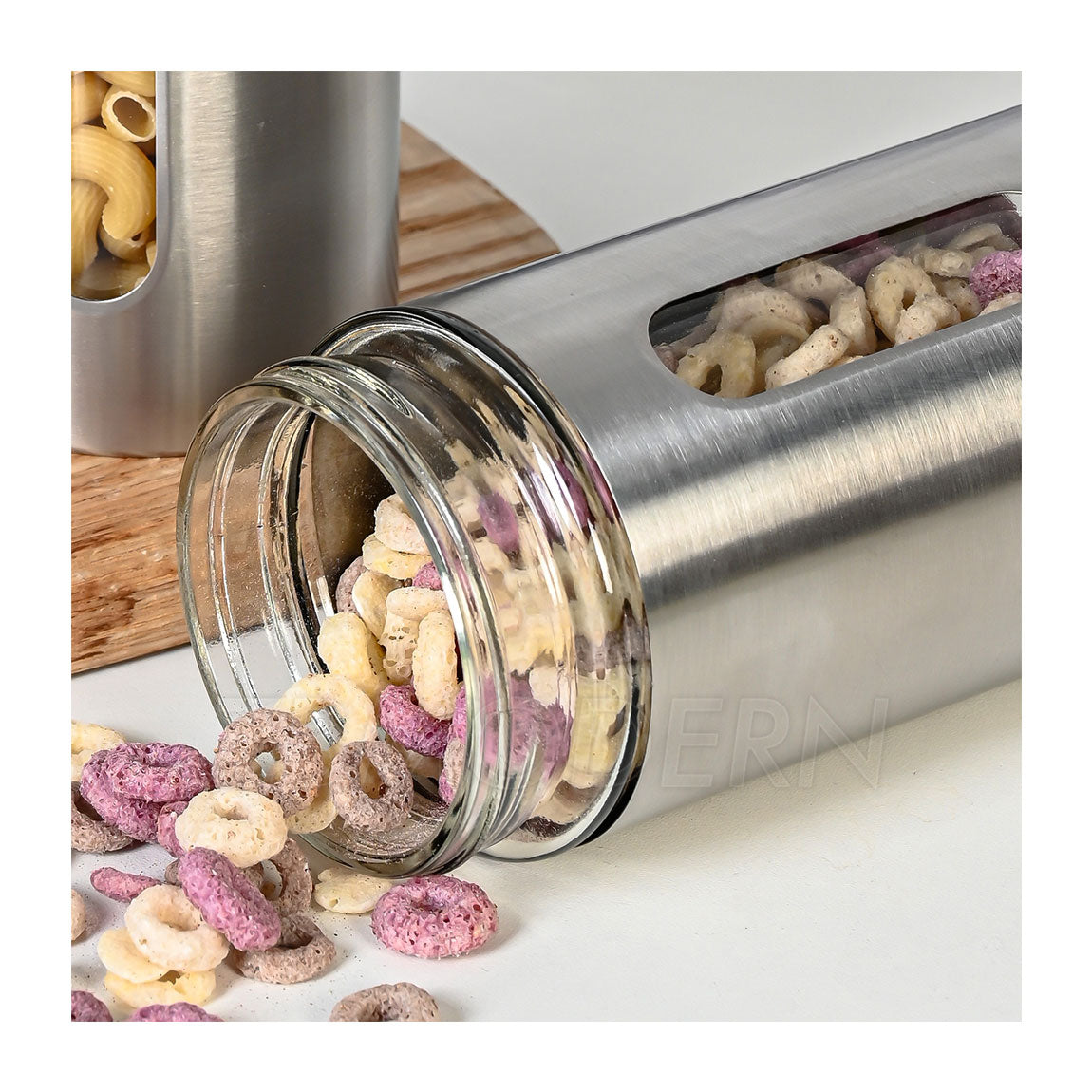 Stainless Steel Glass Jar