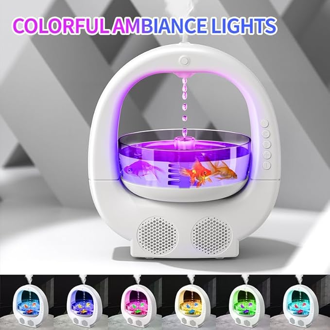 Fish Aquarium Humidifier Diffuser with Bluetooth Speaker