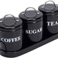 Set of 3 Coffee & Sugar Container Set – Multifunctional Spice & Cereal Storage Jars
