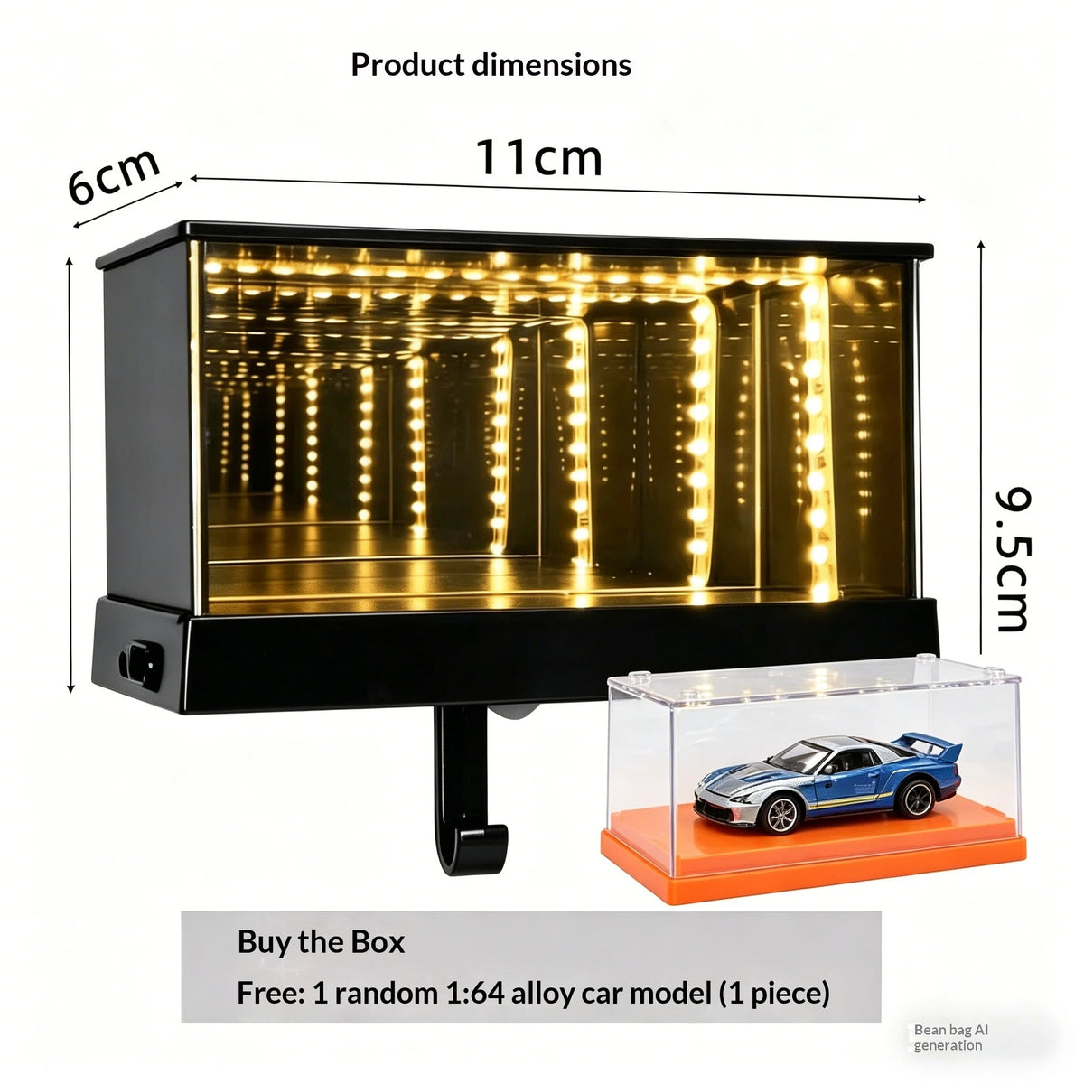 3D Infinity LED Car Key Holder
