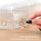 Transparent Jewelry Box with 20 Anti-Fouling Pouches
