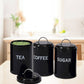 Set of 3 Coffee & Sugar Container Set – Multifunctional Spice & Cereal Storage Jars