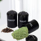 Set of 3 Coffee & Sugar Container Set – Multifunctional Spice & Cereal Storage Jars