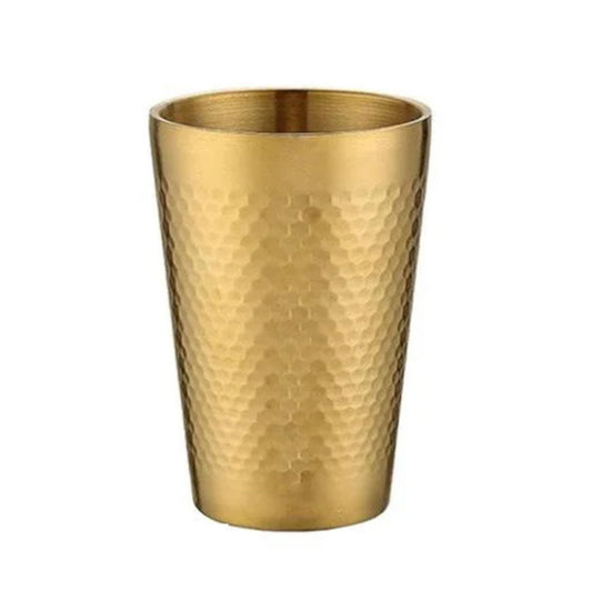 Golden Hammered Glass