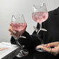 Elegant Tulip Shaped Crystal Wine Goblet Luxury Rose Wine Glass