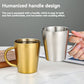 Double Wall Golden Coffee Mug
