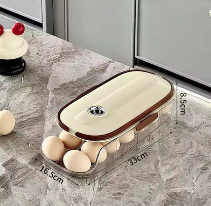 Transparent Automatic Rolling Egg Container