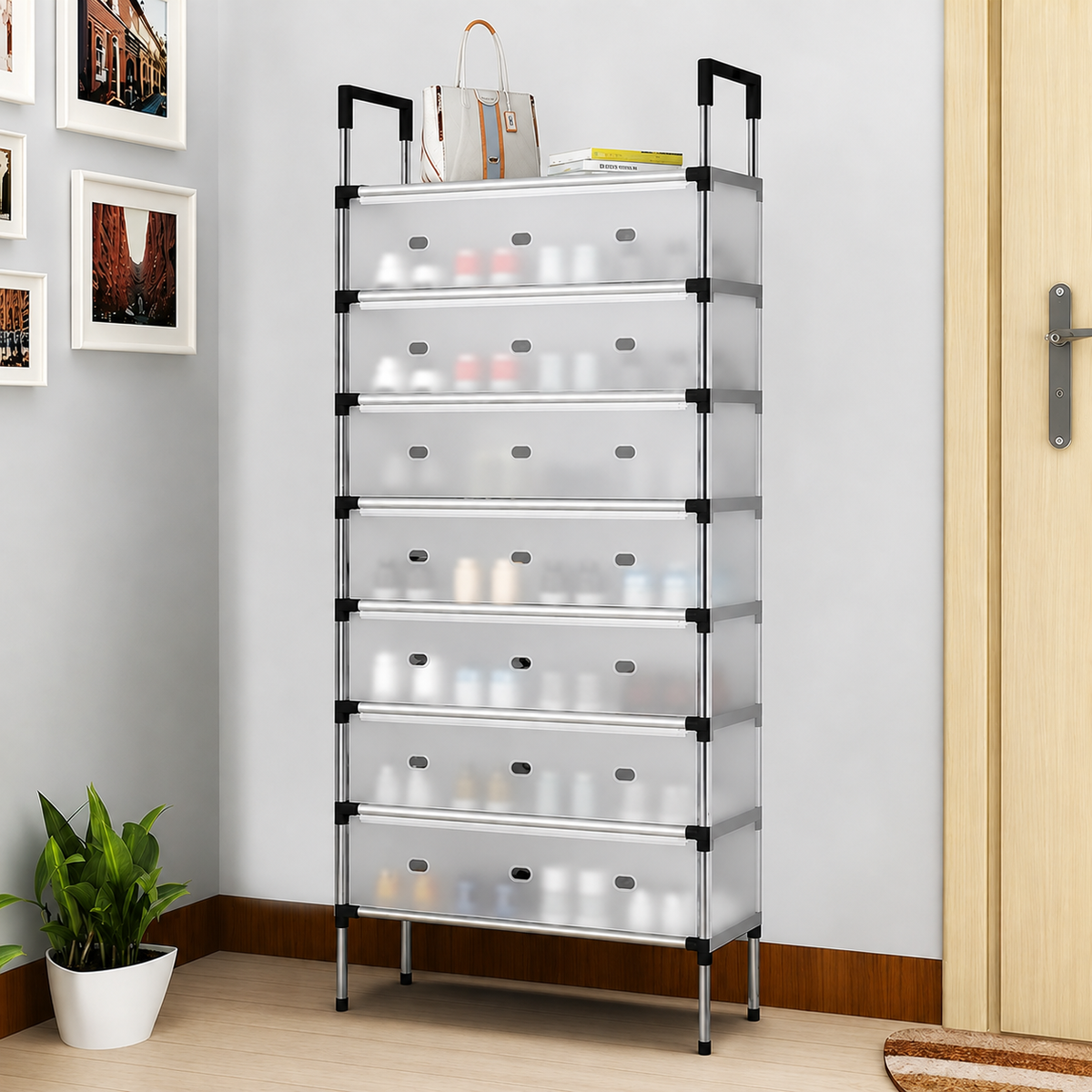 Multi-Layer Dustproof Shoe Rack