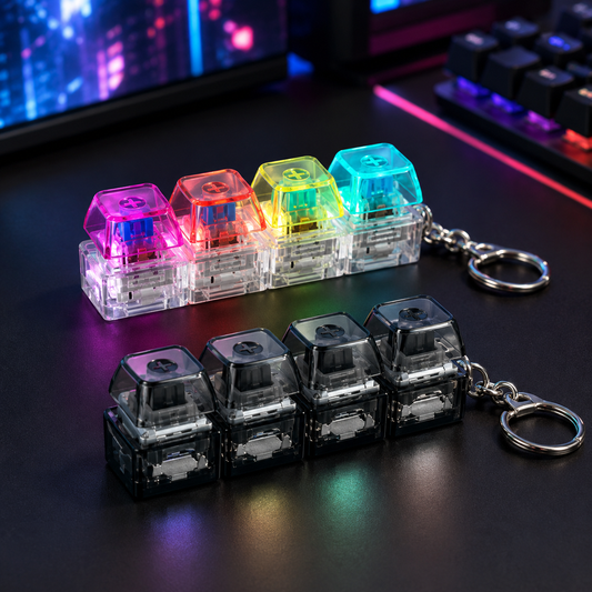 Keyboard Fidget Stress Relief Keychain