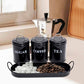 Set of 3 Coffee & Sugar Container Set – Multifunctional Spice & Cereal Storage Jars