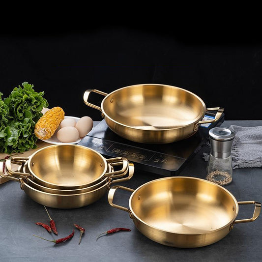 Golden Stainless Steel China Wok