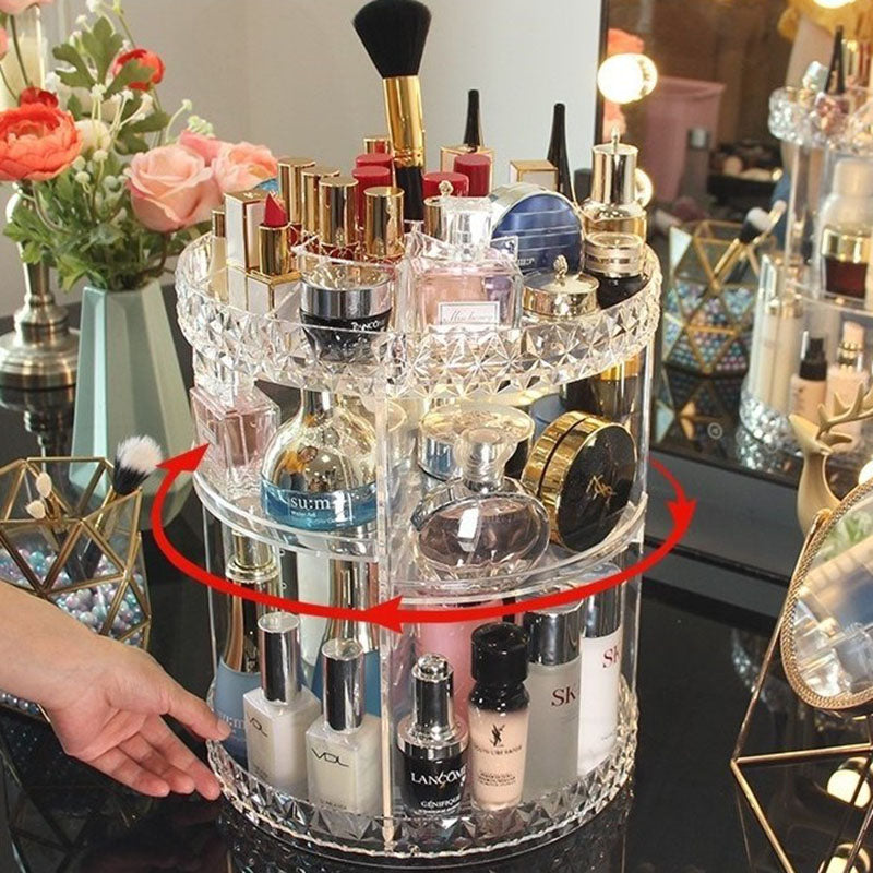 360 Degree Rotating Makeup Organizer